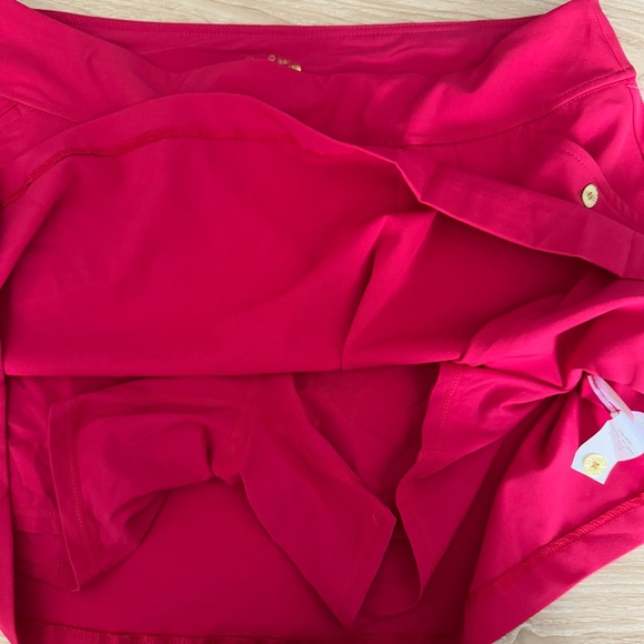 Lilly Pulitzer 16 NEW Antibes Skort Poinsettia Red UPF 50+ Pleated - Picture 8 of 11